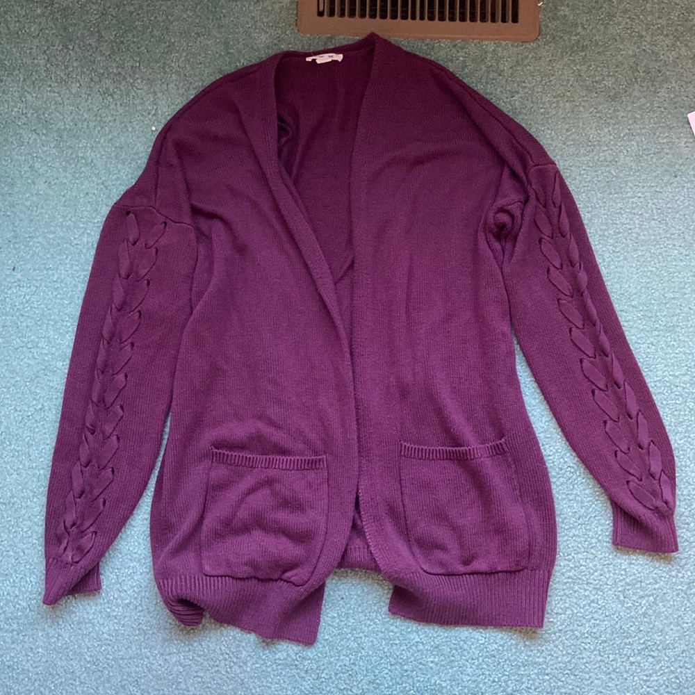 Garage purple cardigan. Size M